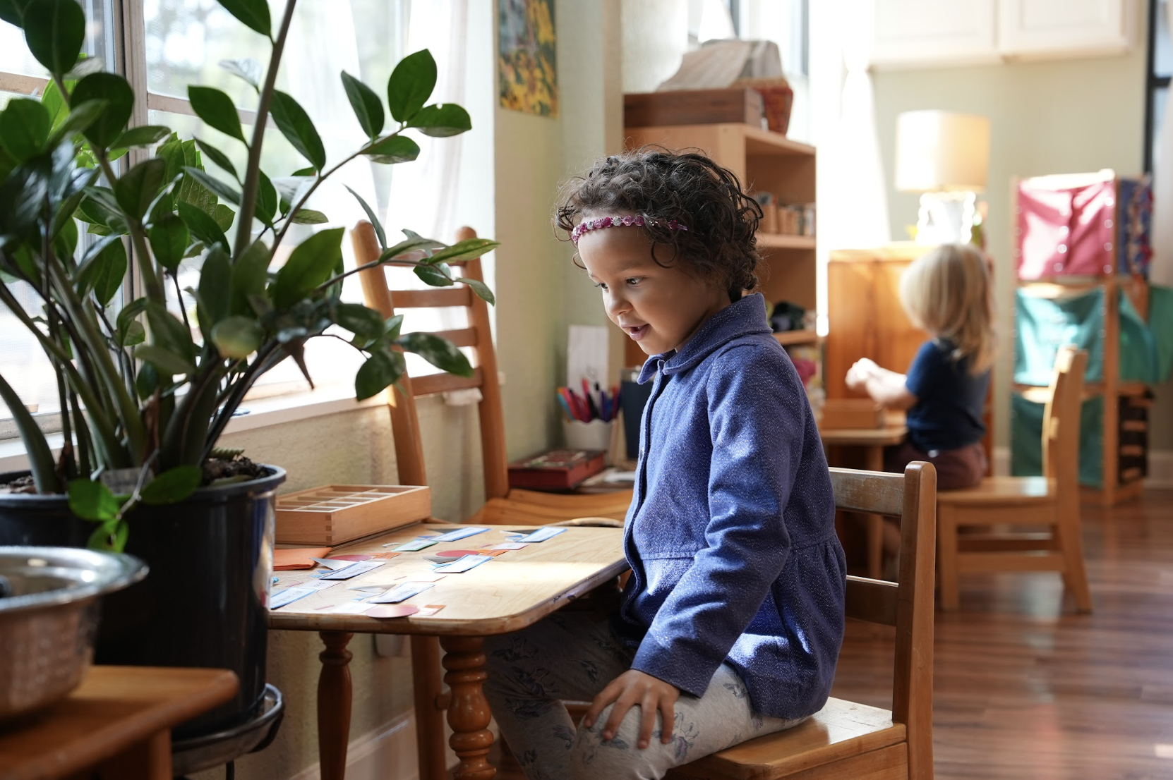 A child at work in the prepared environment