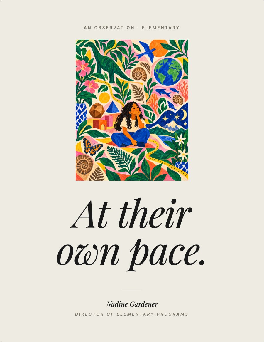 At Their Own Pace